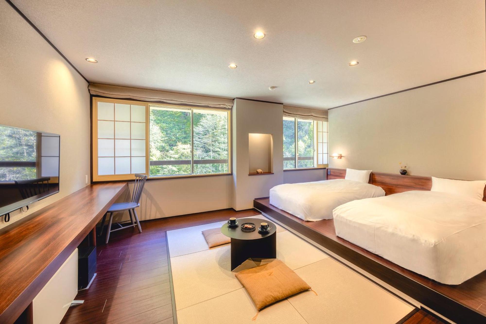 Shikishimaso Hotel Higashikawa Bagian luar foto